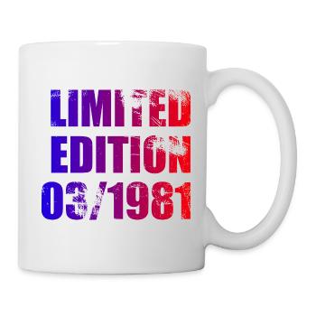 45e anniversaire Édition Limitée 03/1981 - Mug blanc - blanc - Droite