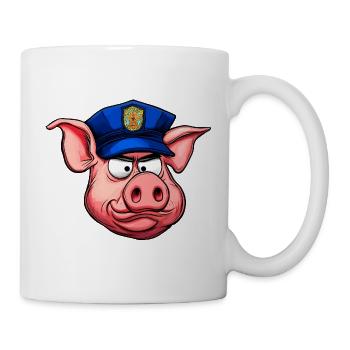 Policeman Pig - Mug - white - Right