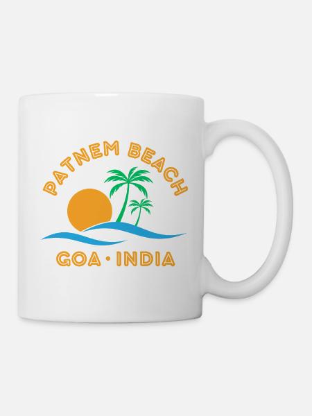 Patnem Beach Goa India - Mug - white