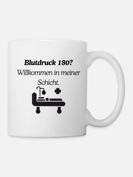 Für Mitarbeiter im Krankenhaus - Tasse - Weiß