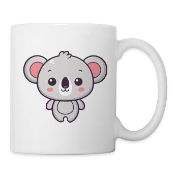 Koala Soft Pastel Drawing - Mug - white - Right