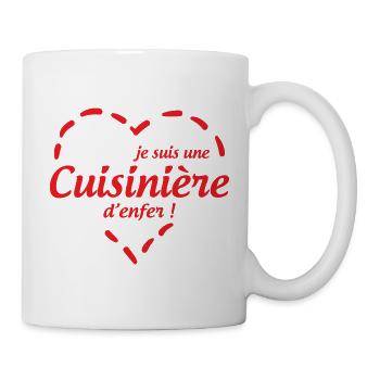 hellish cook - Mug - white - Right