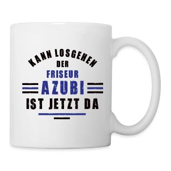 Apprentissage de coiffeur en formation de coiffeur en formation - Mug blanc - blanc - Droite