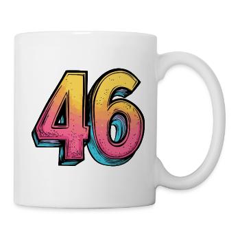 46 Number Multicolored - Mug - white - Right