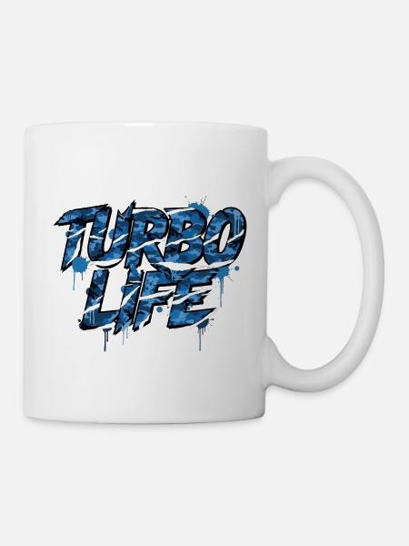 Turbo Life Camo Street Tuning Style - Tasse - Weiß