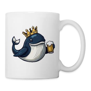 Whale Beer King - Mug - white - Right