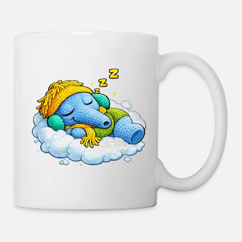 Leo Langnase schlafend - Tasse - Weiß
