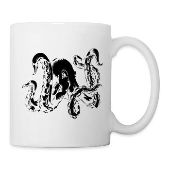 Motif de pieuvre – pieuvre des profondeurs de l’océan ! - Mug blanc - blanc - Droite
