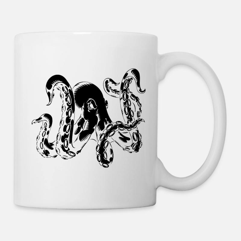 Octopus motif – octopus from the deep sea! - Mug - white