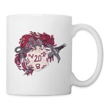 Jeu de rôle sur table D20 Bloodhunter - Mug blanc - blanc - Droite