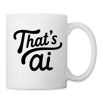 "That's AI" Handwritten Typography - Mug - white - Right