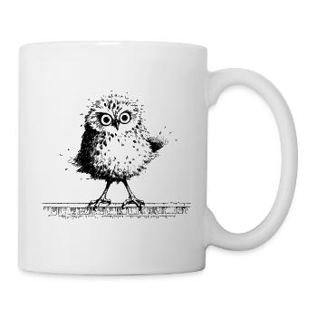 cute owl - Mug - white - Right