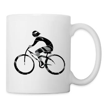 Cycliste - Mug blanc - blanc - Droite