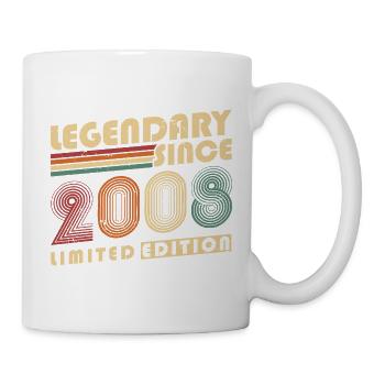 Légendaire depuis 2008 Anniversaire vintage - Mug blanc - blanc - Droite