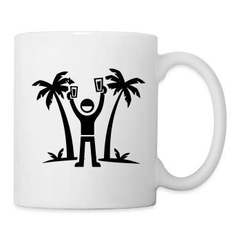 Party Urlaub Insel Drinking - Tasse - Weiß - Rechts