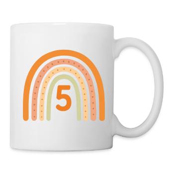 5th Birthday Rainbow - Mug - white - Right