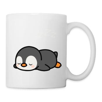 Mignonne sieste de pingouin - Mug blanc - blanc - Droite