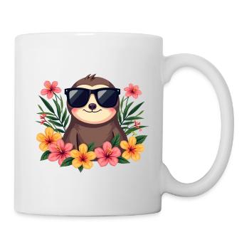 Faultier - Tasse - Weiß - Rechts