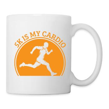 Courir un 5 km est mon cadeau de coureur cardio marathonien - Mug blanc - blanc - Droite