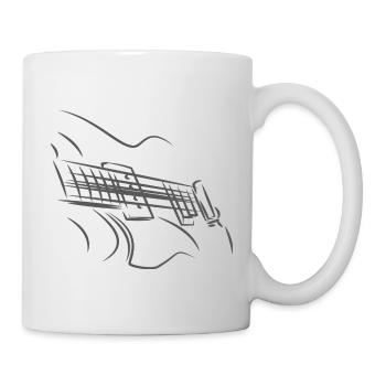 Gitarre Rockgitarre Festival - Tasse - Weiß - Rechts