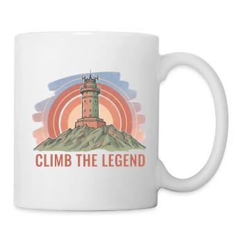 L’ascension du Mont Ventoux : La légende de l’art cycliste - Mug blanc - blanc - Droite