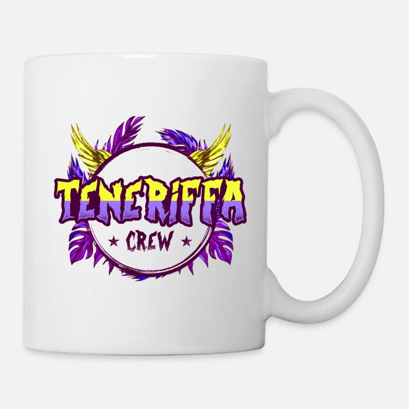 Teneriffa Crew Bunt - Tasse - Weiß