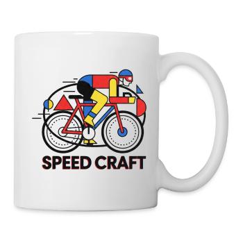 Speed Craft Bauhaus Vintage Cyclist Art - Mug - white - Right