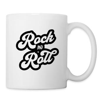Rock and Roll Vintage Script - Mug blanc - blanc - Droite
