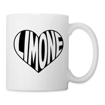 Limone Gardasee im Herzen - Tasse - Weiß - Rechts