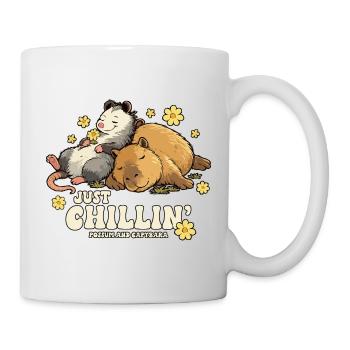 Just Chillin' Possum and Capybara - Mug - white - Right