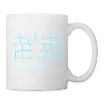 Saut du gardien de handball - Mug blanc - blanc - Droite