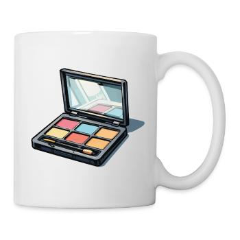 Color Palette Art: Makeup Illustration - Mug - white - Right