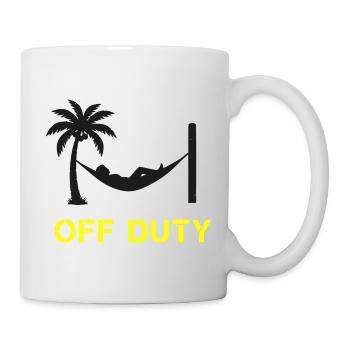 Hängematte Off Duty Spruch - Tasse - Weiß - Rechts