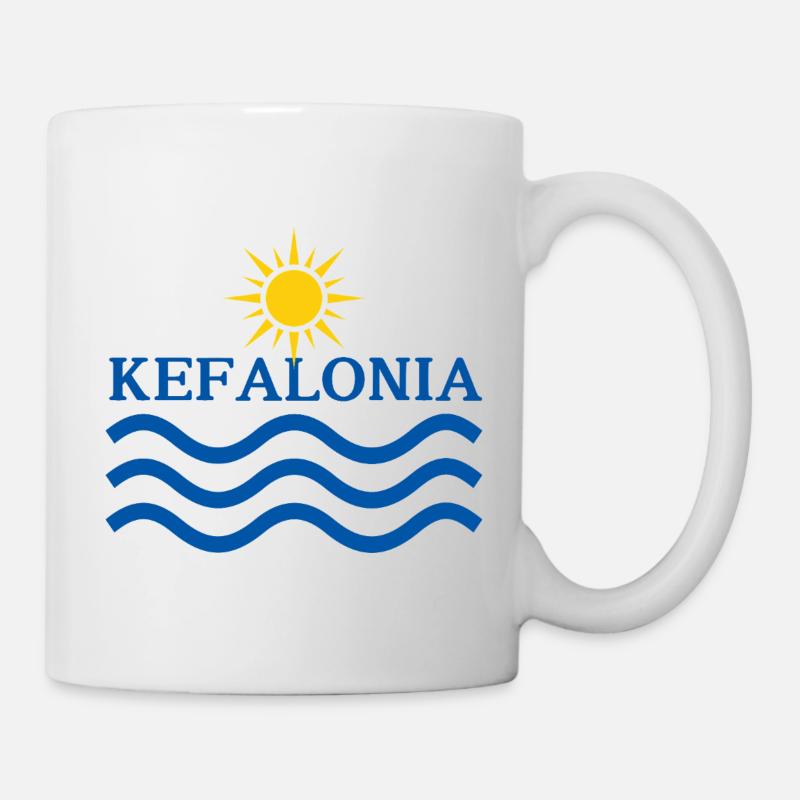 Kefalonia Sun Waves  - Mug - white