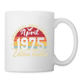 1975 April Birthday April 1975 - Mug - white - Right