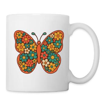 Flower Wings Butterfly Art - Mug - white - Right