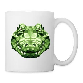 Krokodil Alligator Reptilien Kroko Liebe Krokodile - Tasse - Weiß - Rechts