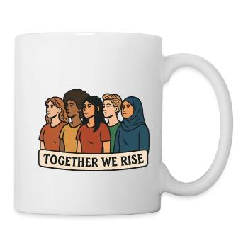 Gemeinsam Aufstehen - Tasse - Weiß - Rechts