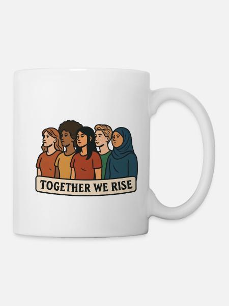 Gemeinsam Aufstehen - Tasse - Weiß