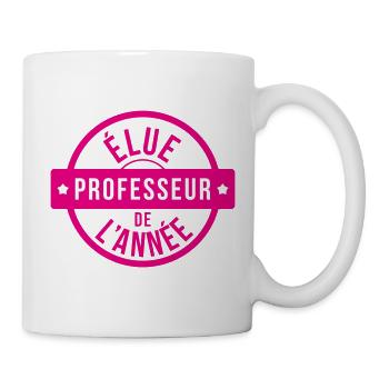 Élue Professeur de l'Année : Lauréate de l'EN ! - Mug blanc - blanc - Droite