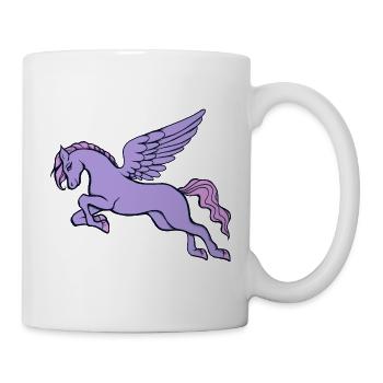 Lavender Winged Unicorn - Mug - white - Right