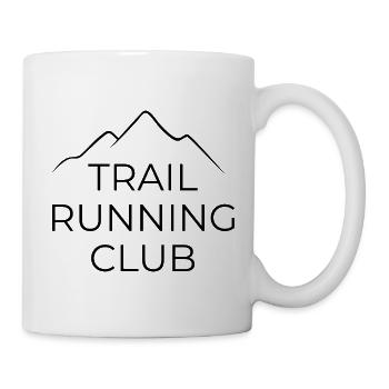 Club de course sur sentier - Conception de coureurs de trail avec montagne - Mug blanc - blanc - Droite