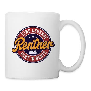 Rentner 2026 - Tasse - Weiß - Rechts