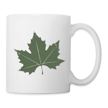 Green Maple Leaf - Mug - white - Right