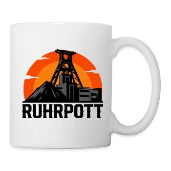 Klassisches Ruhrpott Hoodie, Shirt, Tassen Design - Tasse - Weiß - Rechts