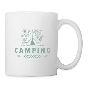 Esthétique maman campeuse maman campeuse - Mug blanc - blanc - Droite