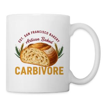 sourdough Bread Baking Carbivore San Francisco - Mug - white - Right