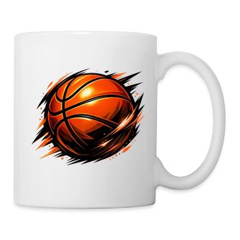 Basketball – Basketballdesign - Tasse - Weiß - Rechts