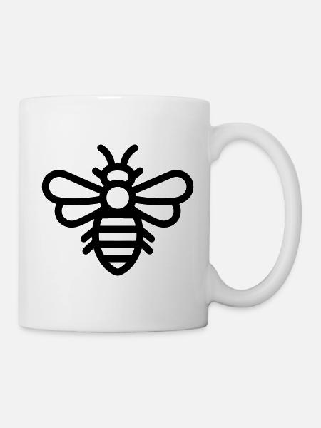 Biene - Tasse - Weiß