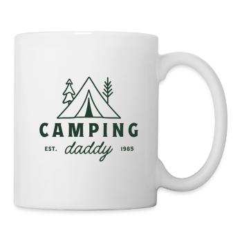 Camping Papa Papa Camper Vater Waldliebhaber Grün - Tasse - Weiß - Rechts